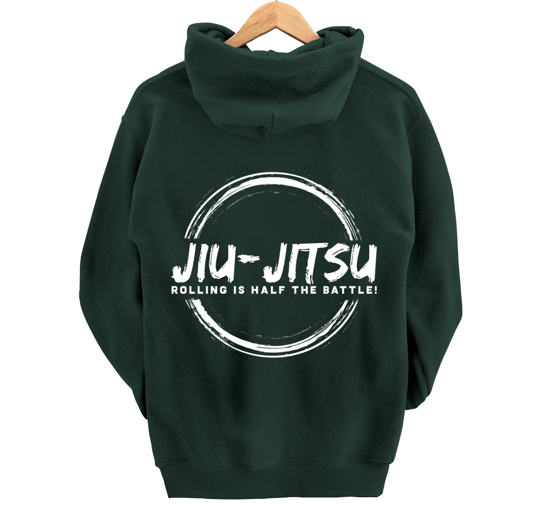 Rolling is The Battle Gift Design BJJ Jiu Jitsu Lover Pullover Hoodie