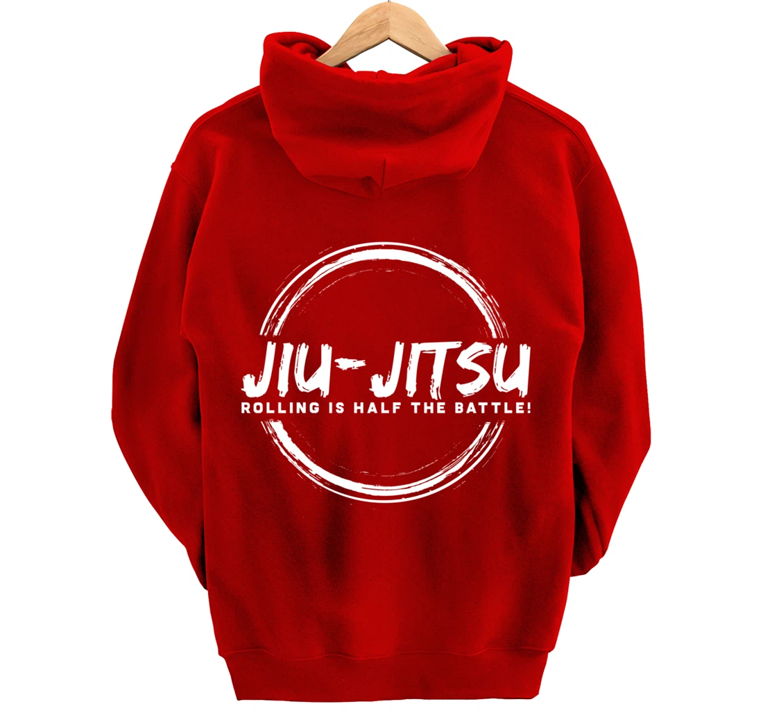 Rolling is The Battle Gift Design BJJ Jiu Jitsu Lover Pullover Hoodie