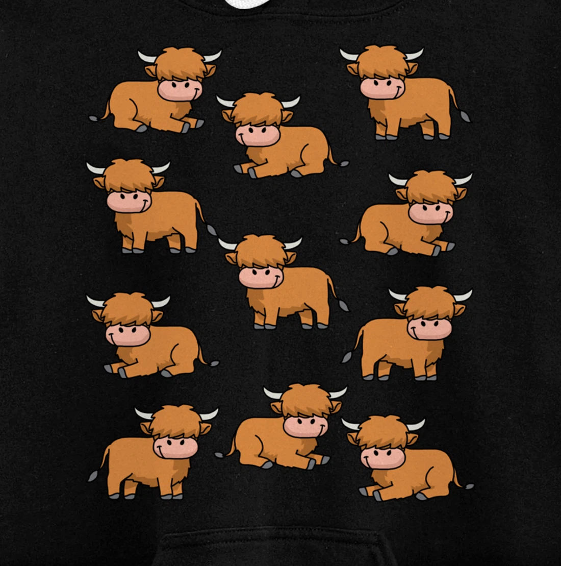 Highland Cow Gifts Women Men Girls Scottish Highland Cow Pullover Hoodie