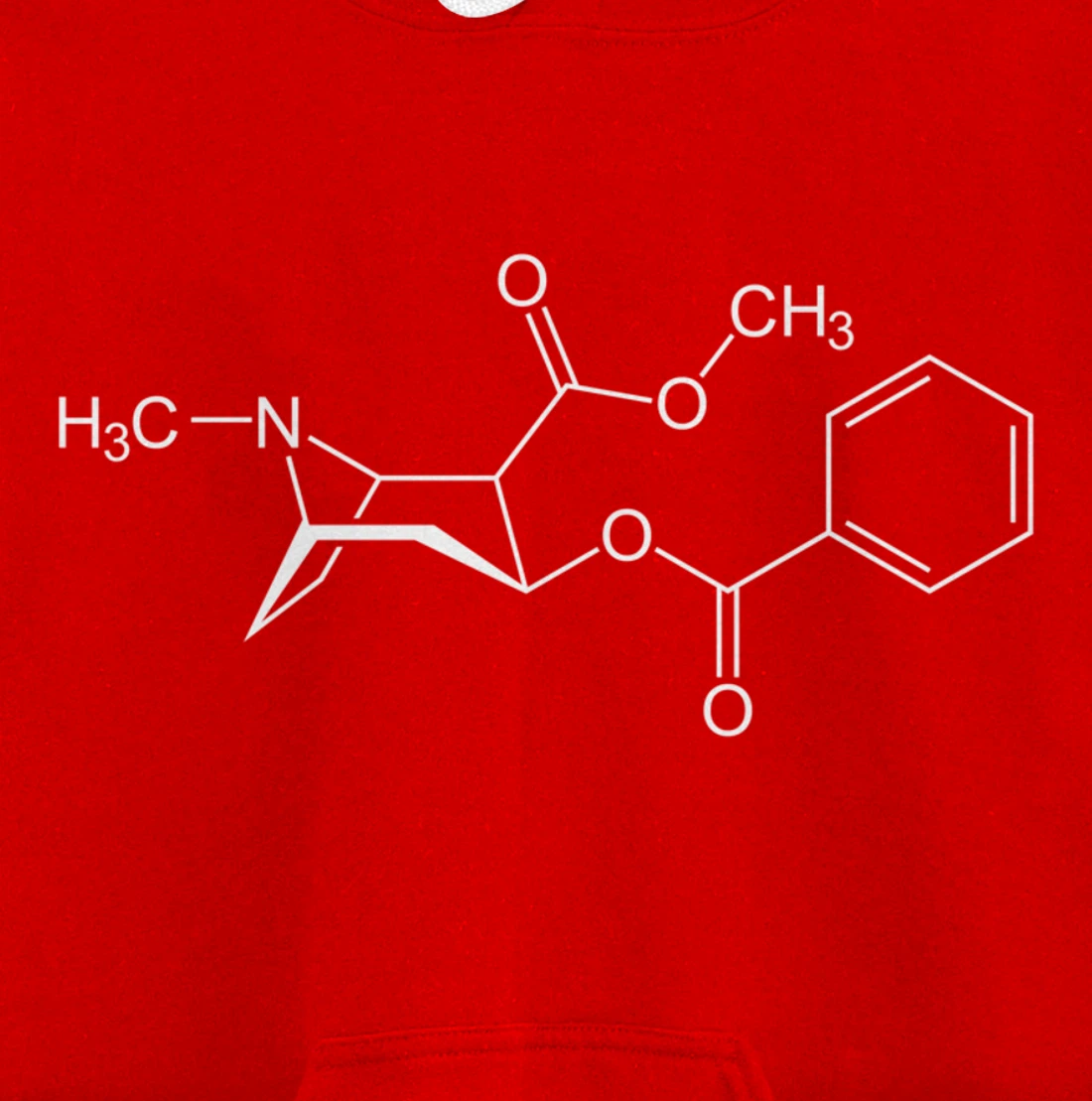 Cocaine Molecule C17H21NO4 - Chemistry Pullover Hoodie