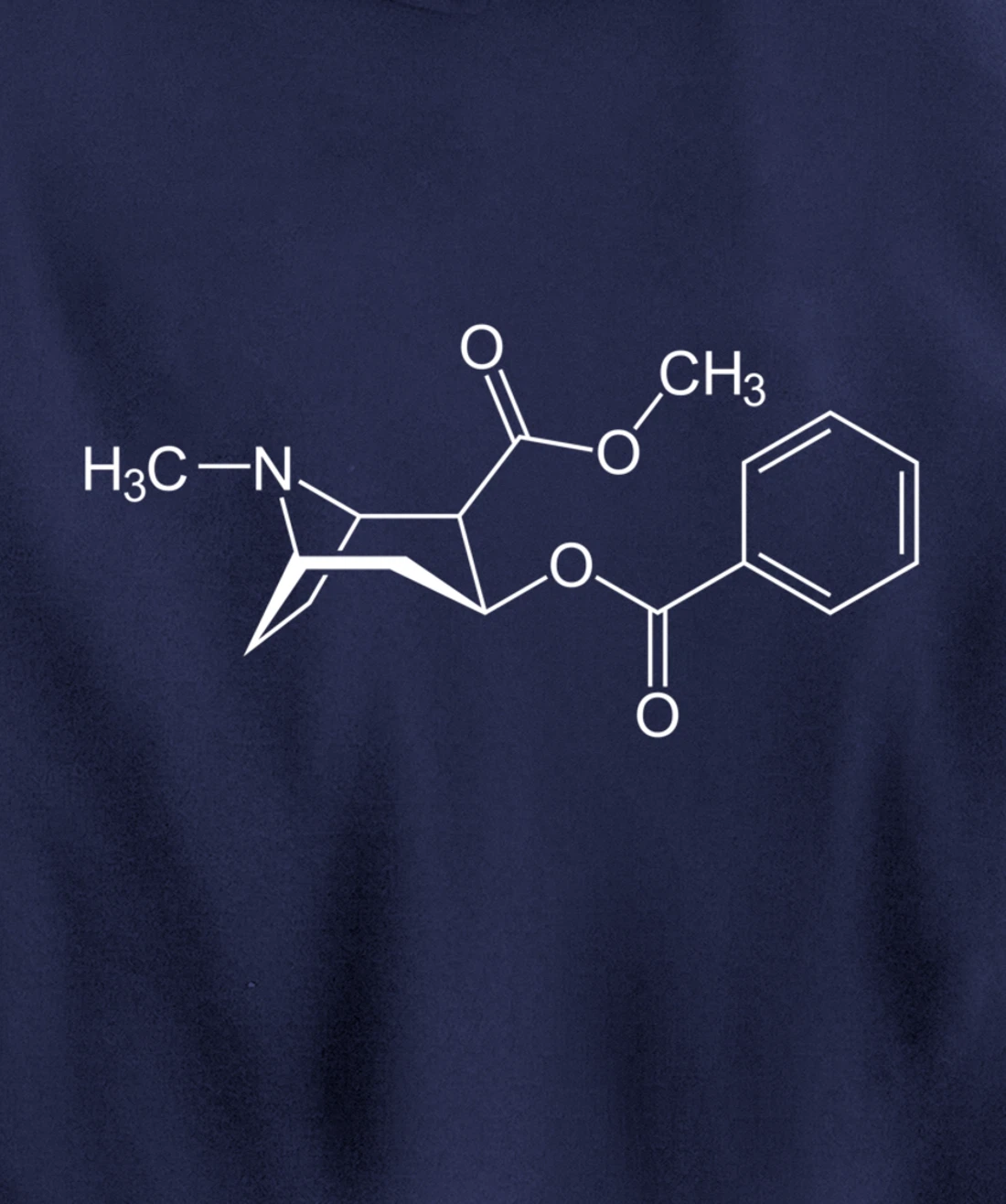 Cocaine Molecule C17H21NO4 - Chemistry Pullover Hoodie
