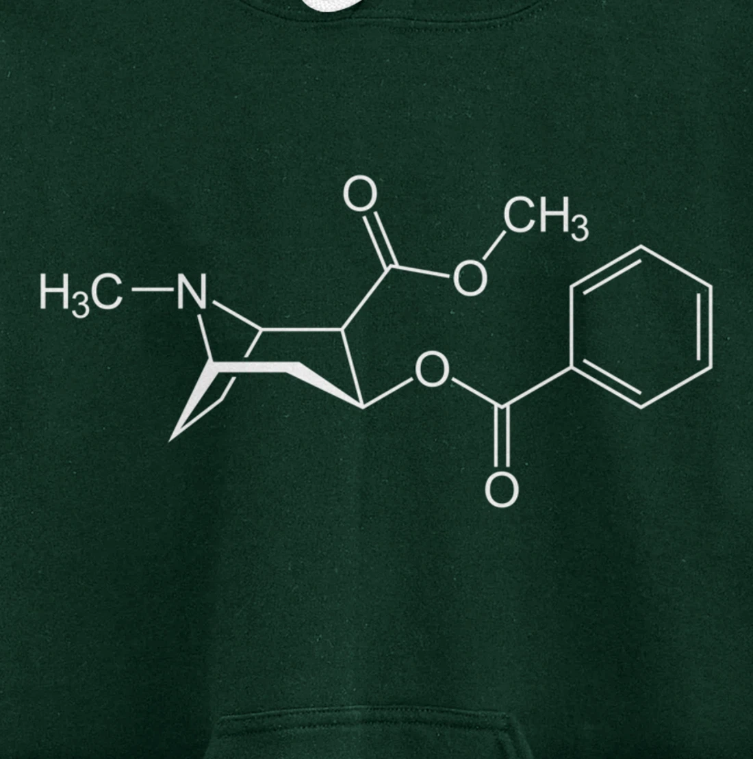 Cocaine Molecule C17H21NO4 - Chemistry Pullover Hoodie
