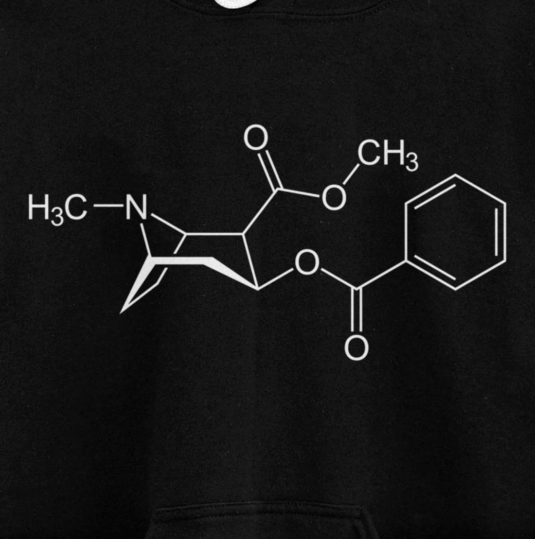 Cocaine Molecule C17H21NO4 - Chemistry Pullover Hoodie