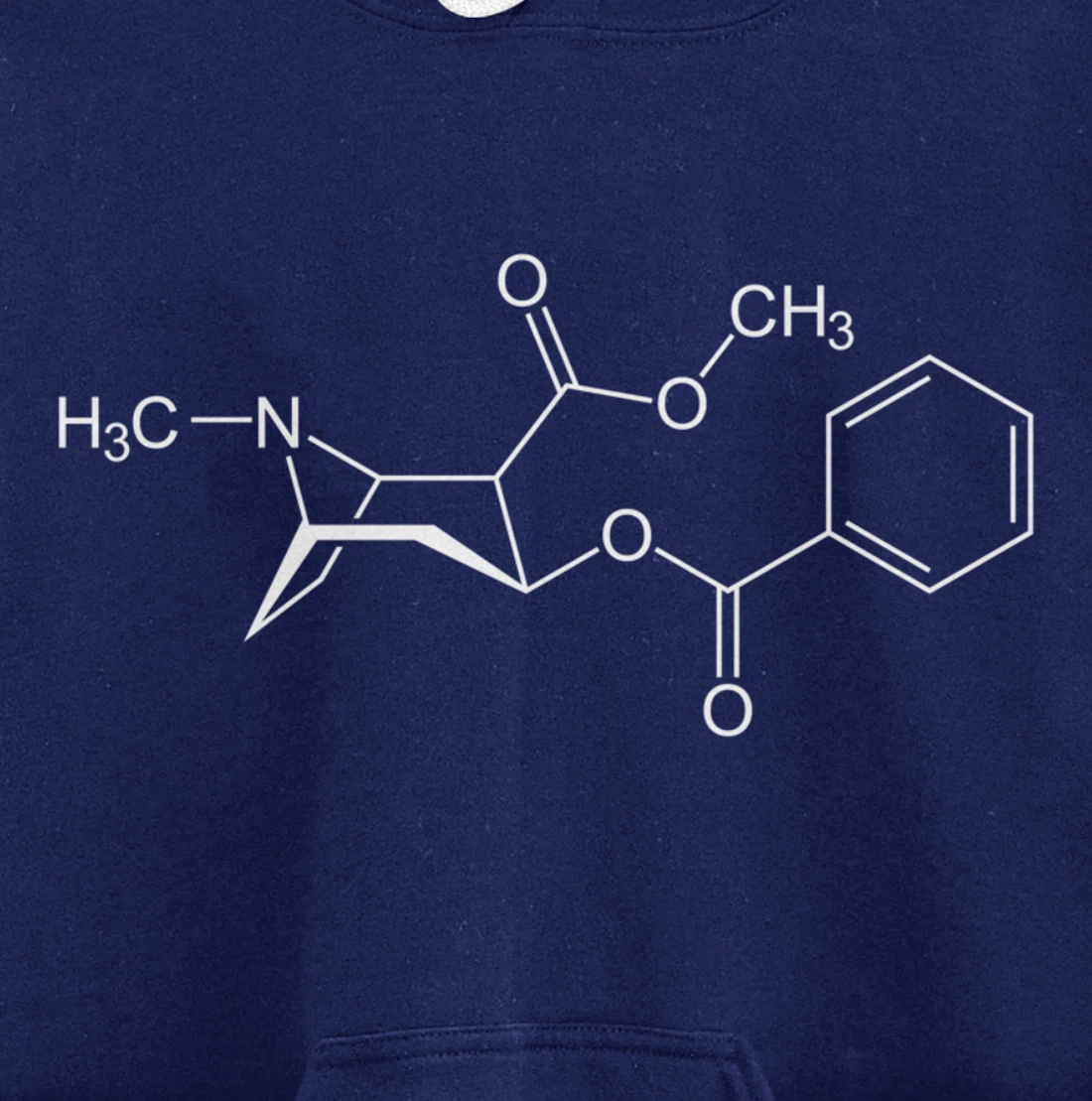 Cocaine Molecule C17H21NO4 - Chemistry Pullover Hoodie