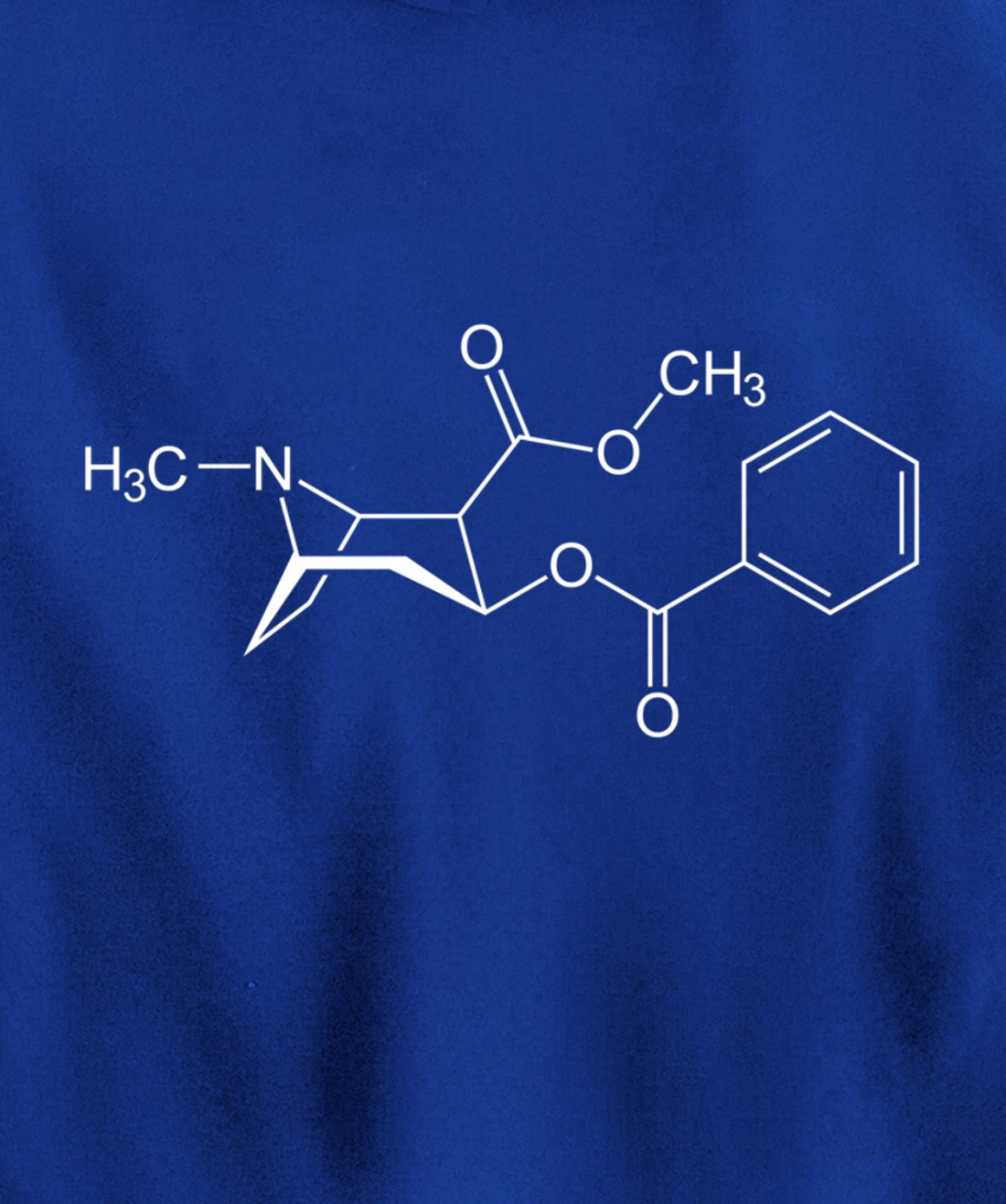 Cocaine Molecule C17H21NO4 - Chemistry Pullover Hoodie