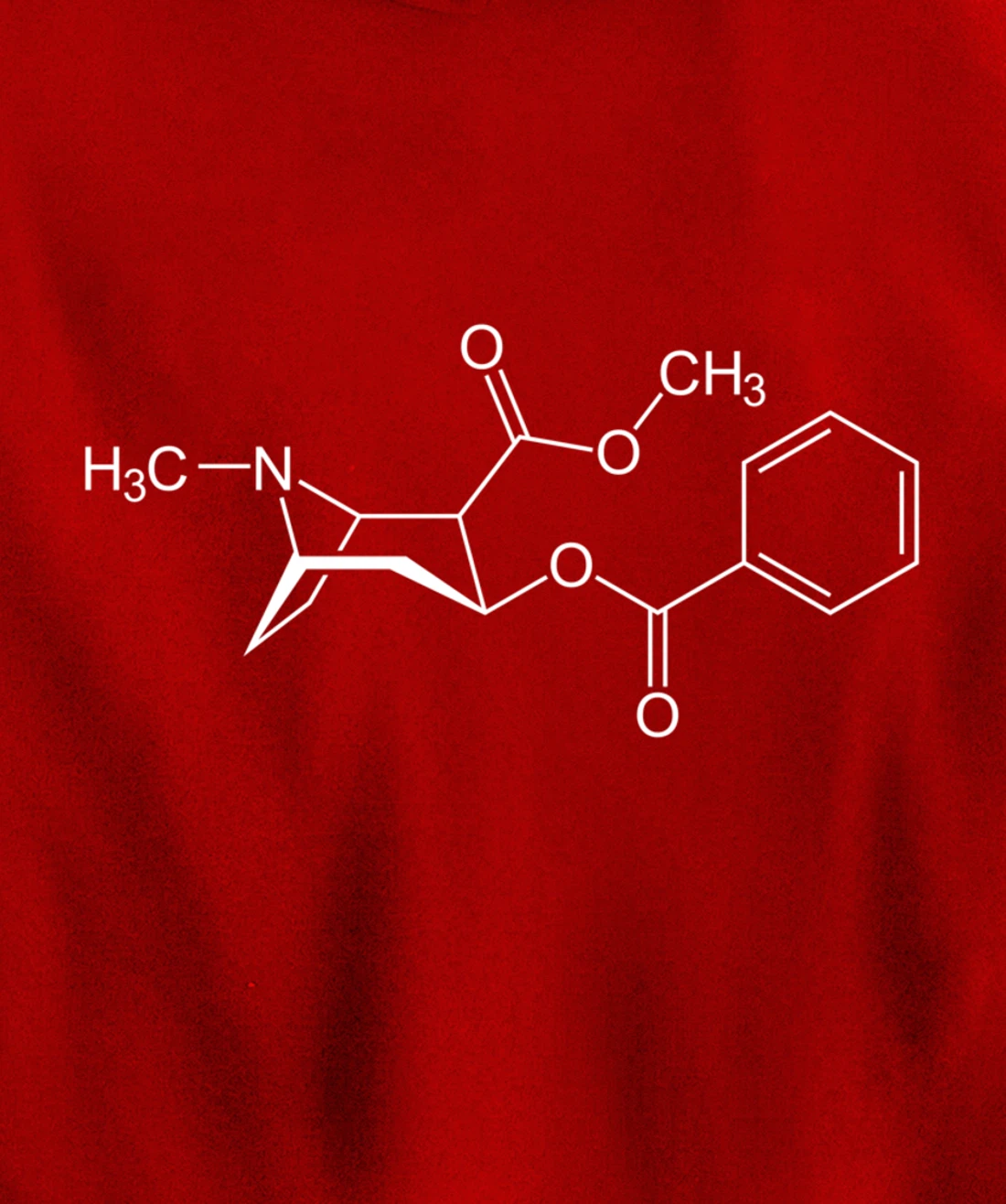 Cocaine Molecule C17H21NO4 - Chemistry Pullover Hoodie