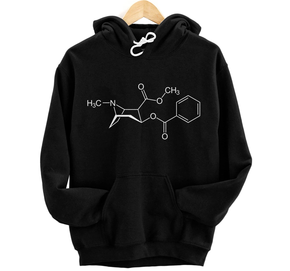 Cocaine Molecule C17H21NO4 - Chemistry Pullover Hoodie