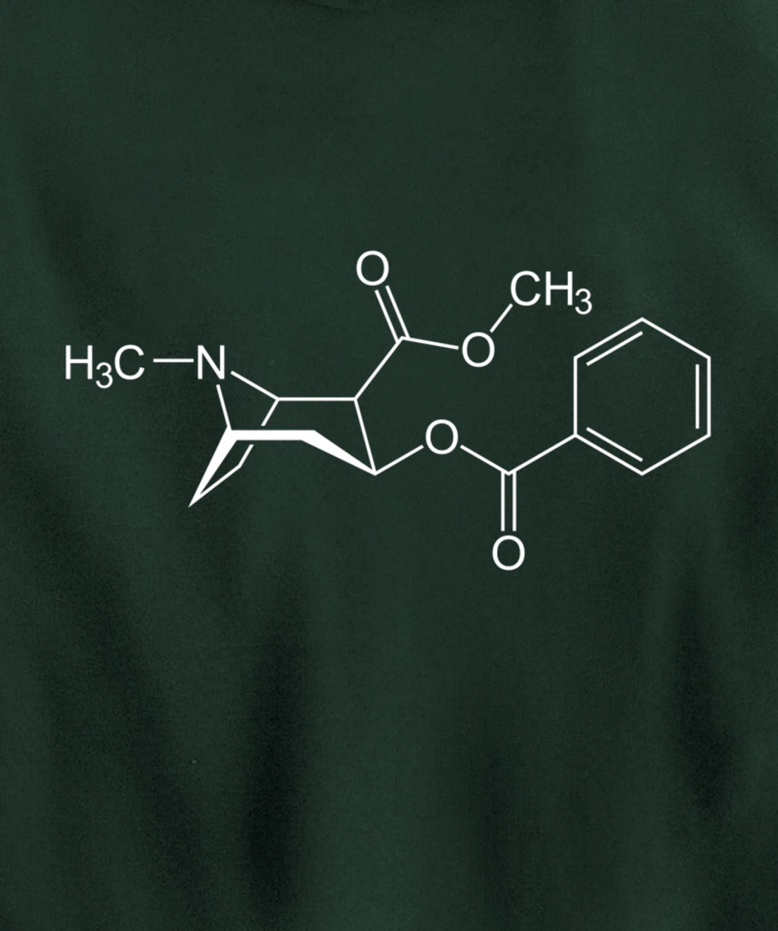 Cocaine Molecule C17H21NO4 - Chemistry Pullover Hoodie