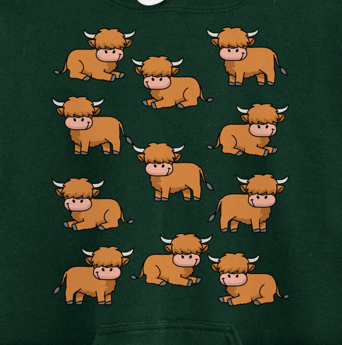 Highland Cow Gifts Women Men Girls Scottish Highland Cow Pullover Hoodie