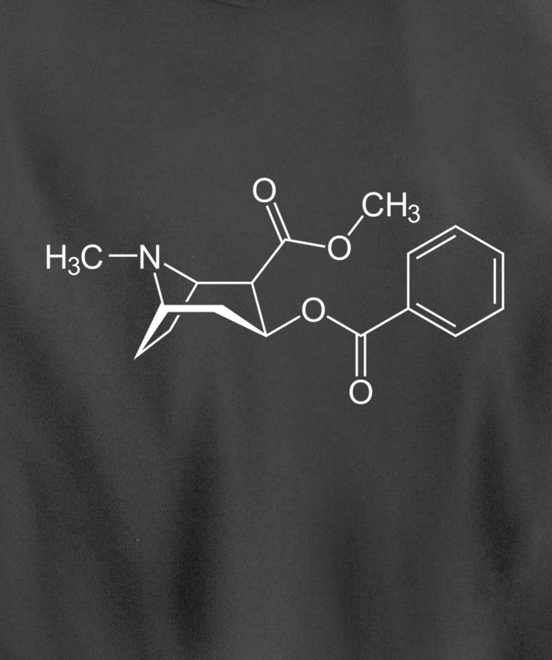 Cocaine Molecule C17H21NO4 - Chemistry Pullover Hoodie