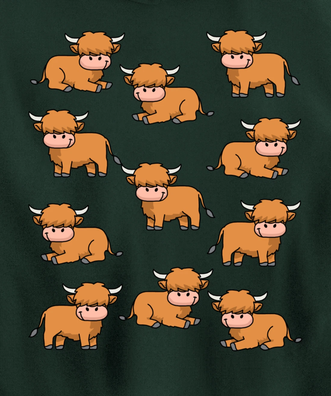 Highland Cow Gifts Women Men Girls Scottish Highland Cow Pullover Hoodie