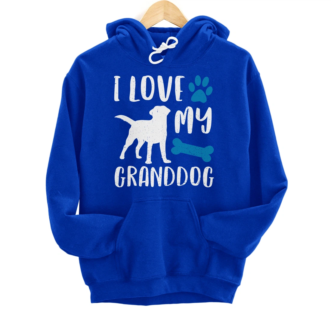 I Love My Granddog Shirt Labrador Retriever Dog Grandma Gift Pullover Hoodie