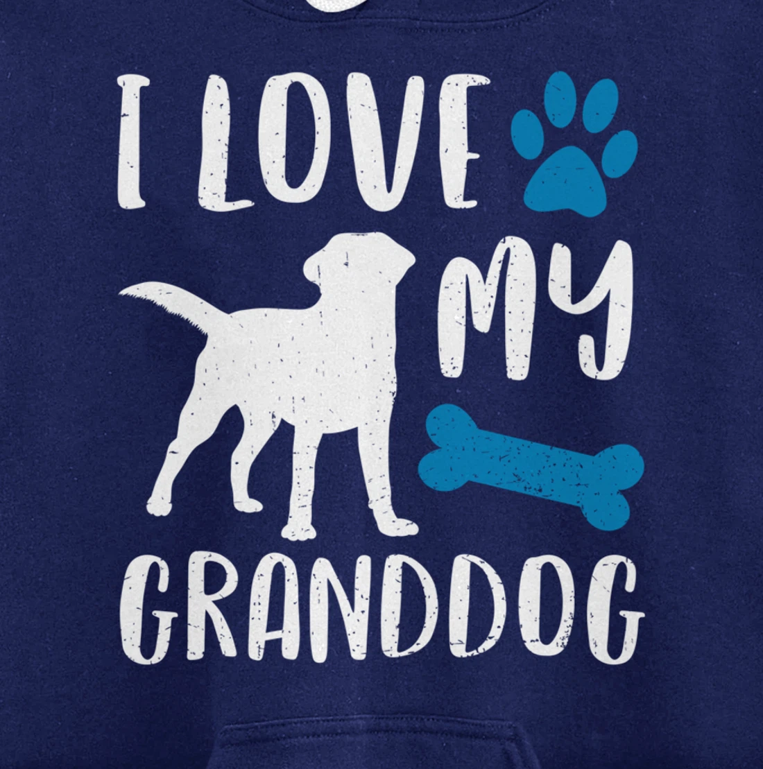 I Love My Granddog Shirt Labrador Retriever Dog Grandma Gift Pullover Hoodie