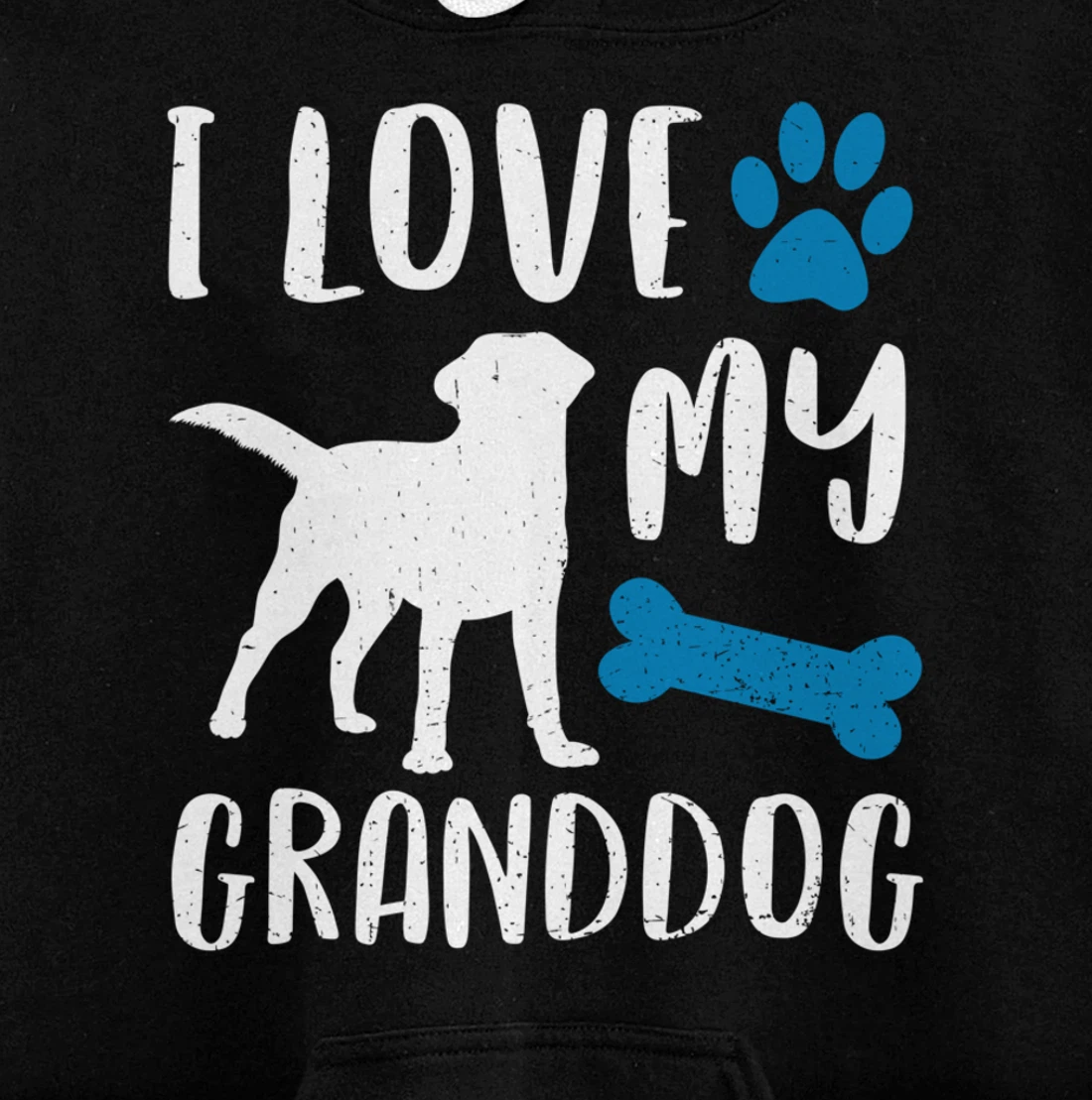 I Love My Granddog Shirt Labrador Retriever Dog Grandma Gift Pullover Hoodie