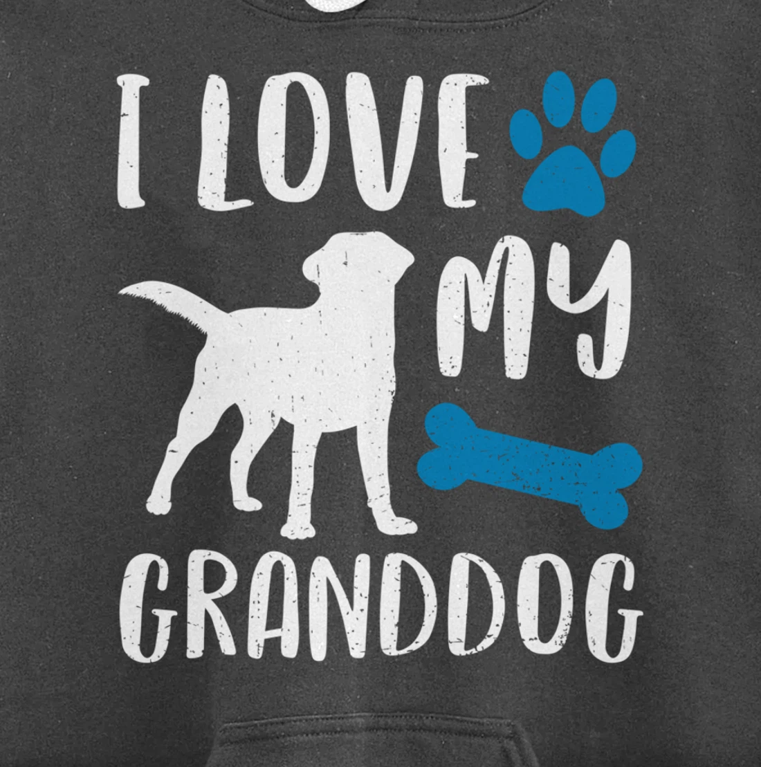 I Love My Granddog Shirt Labrador Retriever Dog Grandma Gift Pullover Hoodie