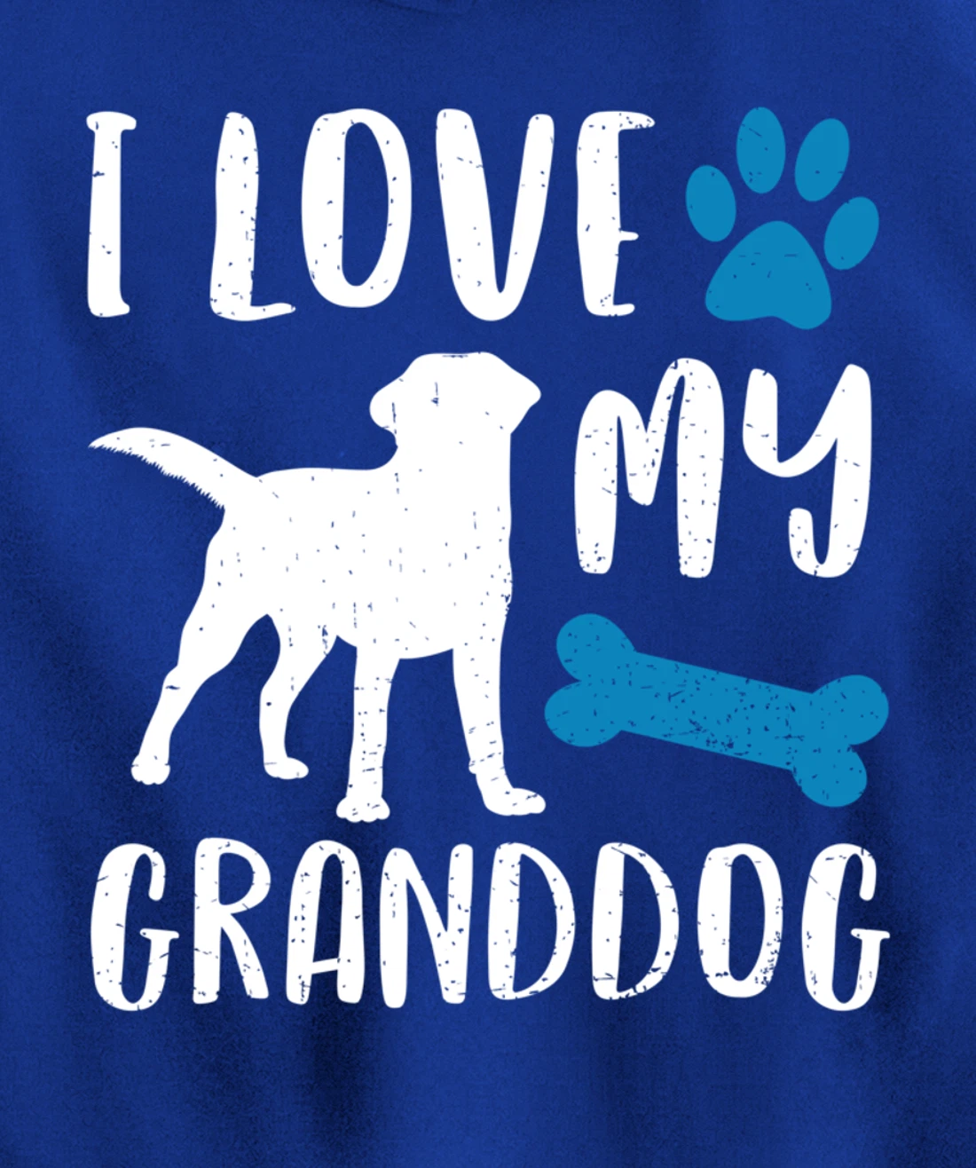 I Love My Granddog Shirt Labrador Retriever Dog Grandma Gift Pullover Hoodie