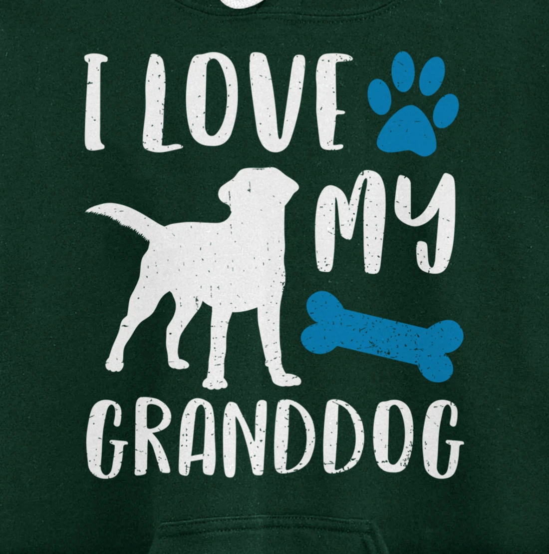 I Love My Granddog Shirt Labrador Retriever Dog Grandma Gift Pullover Hoodie