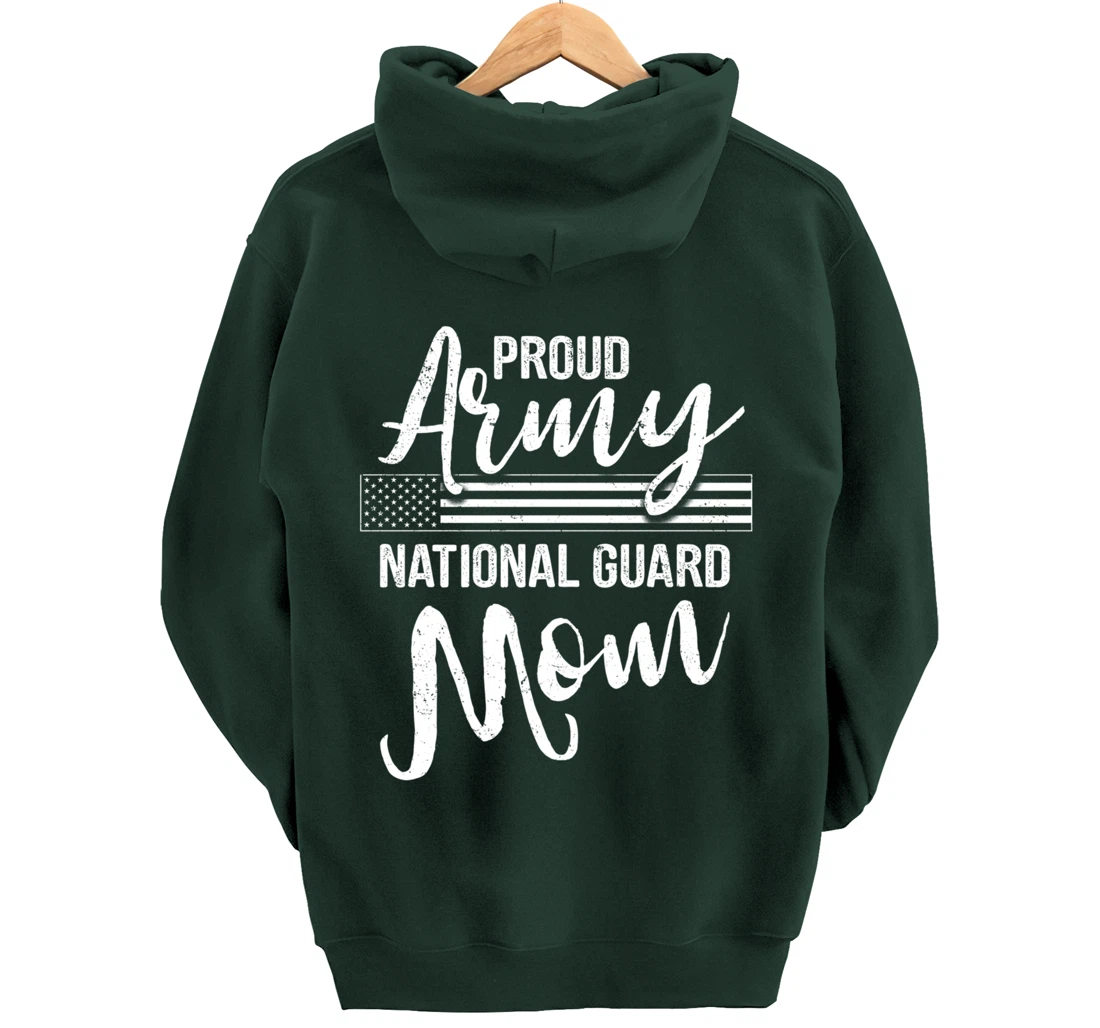Military Mom - Army Gifts - Proud Army National Guard Mom Pullover Hoodie