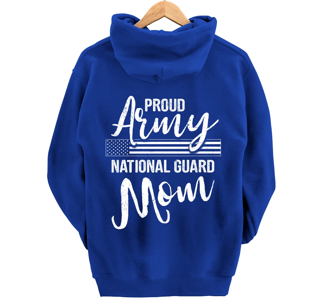 Military Mom - Army Gifts - Proud Army National Guard Mom Pullover Hoodie