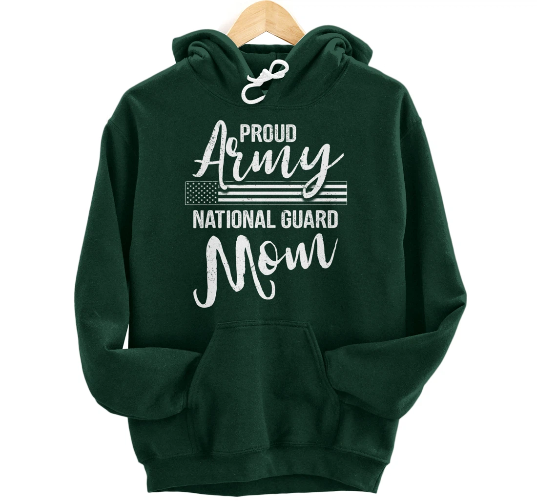 Military Mom - Army Gifts - Proud Army National Guard Mom Pullover Hoodie