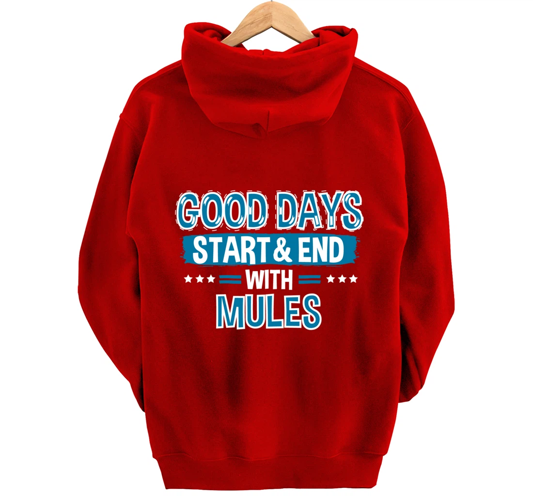 MULES Lover Clothes Animal Quote Gift Mule Pullover Hoodie