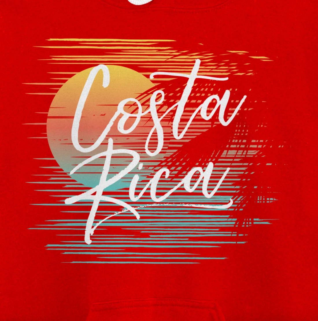 Costa Rica Fun Tropical Beach Cruise Vacation Souvenir Idea Pullover Hoodie