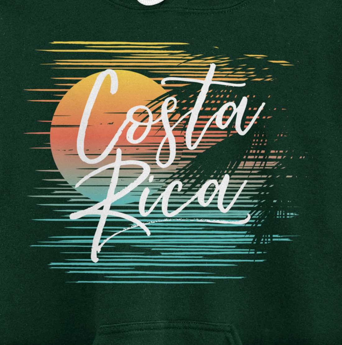 Costa Rica Fun Tropical Beach Cruise Vacation Souvenir Idea Pullover Hoodie