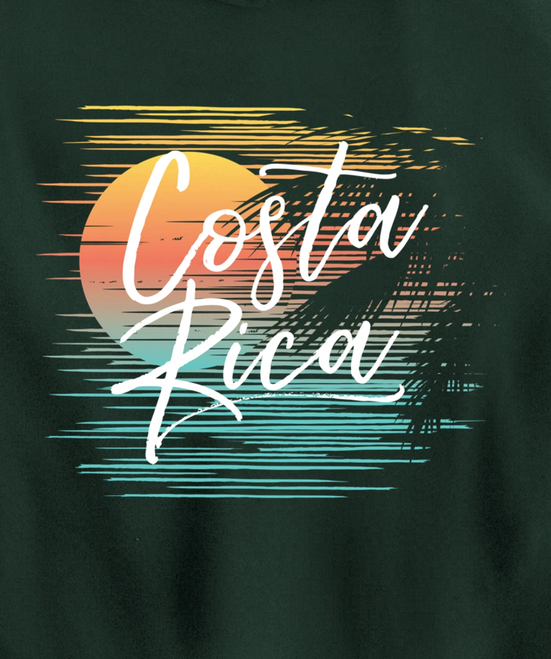 Costa Rica Fun Tropical Beach Cruise Vacation Souvenir Idea Pullover Hoodie