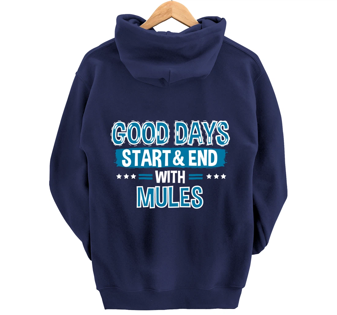 MULES Lover Clothes Animal Quote Gift Mule Pullover Hoodie