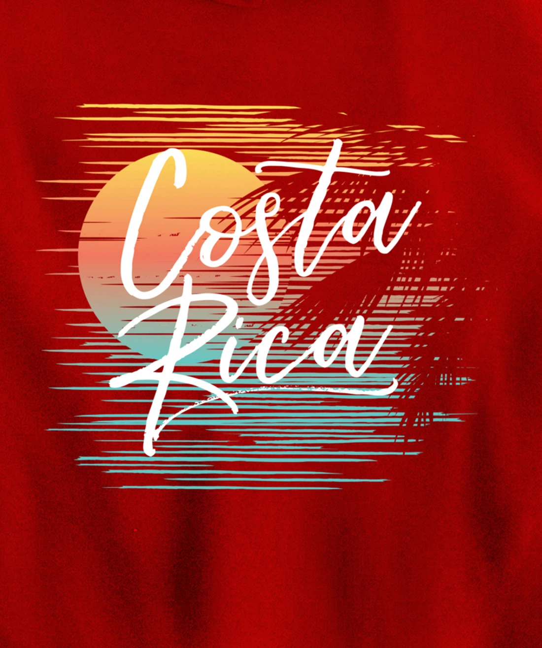 Costa Rica Fun Tropical Beach Cruise Vacation Souvenir Idea Pullover Hoodie