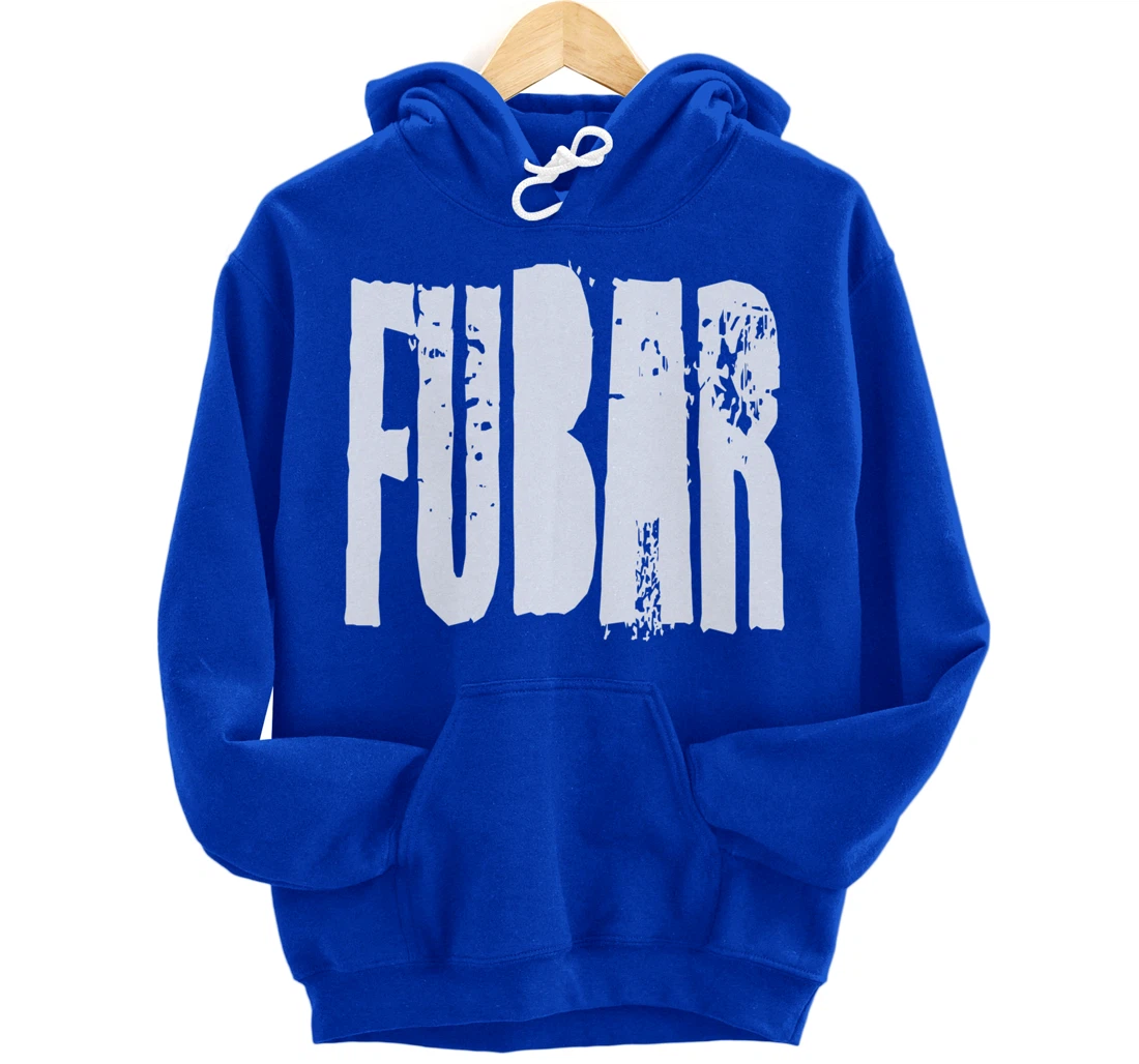 Fucked Up Beyond All Recognition Swearing Vintage Grunge Pullover Hoodie