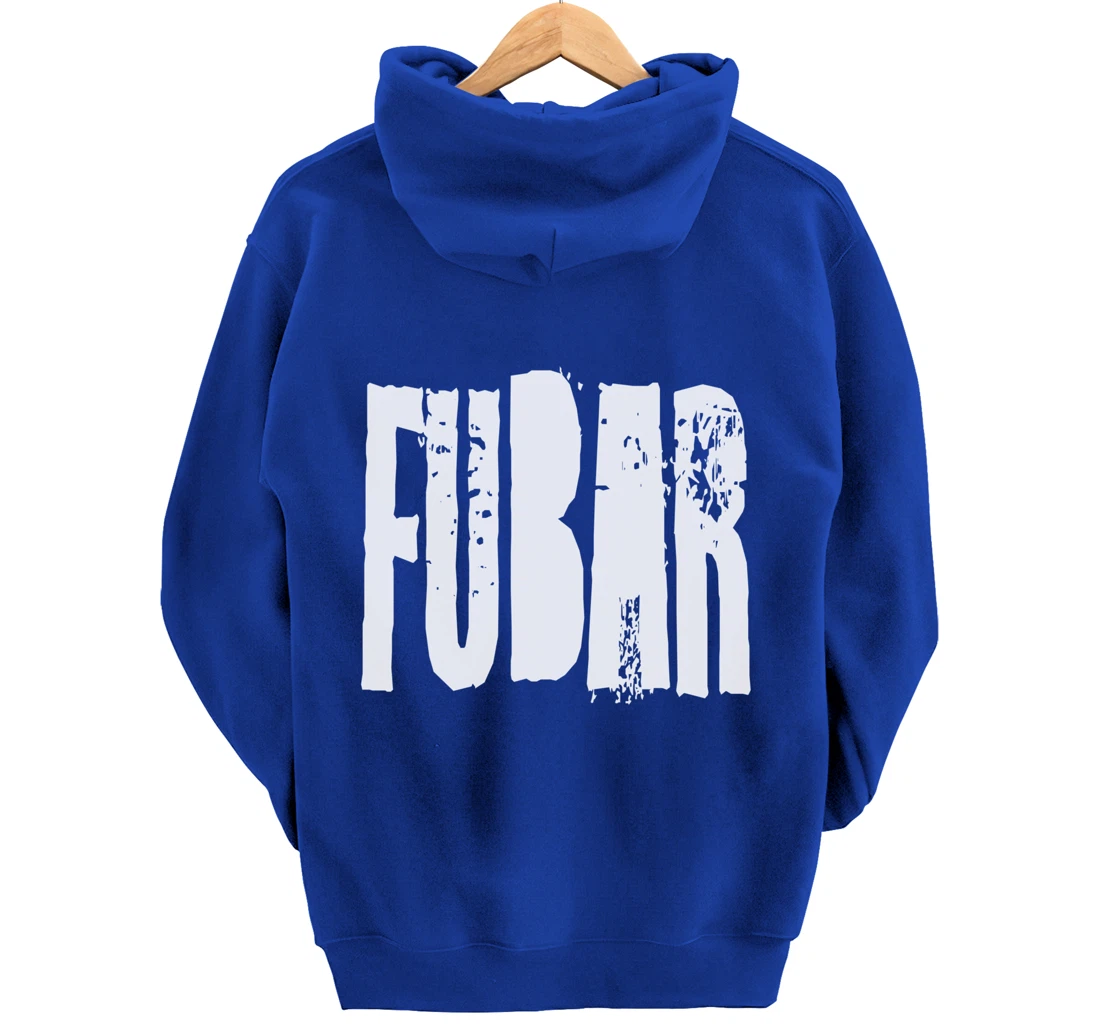 Fucked Up Beyond All Recognition Swearing Vintage Grunge Pullover Hoodie