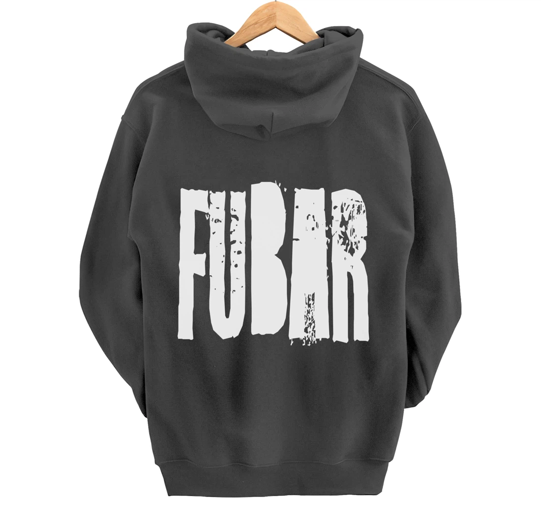 Fucked Up Beyond All Recognition Swearing Vintage Grunge Pullover Hoodie