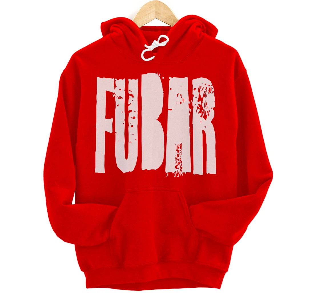 Fucked Up Beyond All Recognition Swearing Vintage Grunge Pullover Hoodie