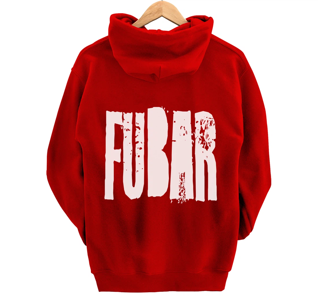 Fucked Up Beyond All Recognition Swearing Vintage Grunge Pullover Hoodie