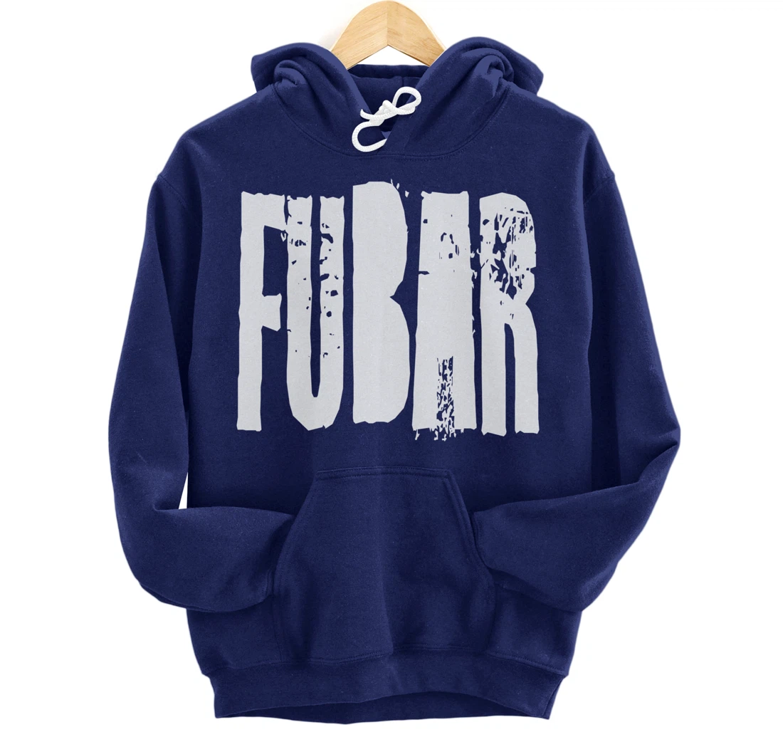 Fucked Up Beyond All Recognition Swearing Vintage Grunge Pullover Hoodie