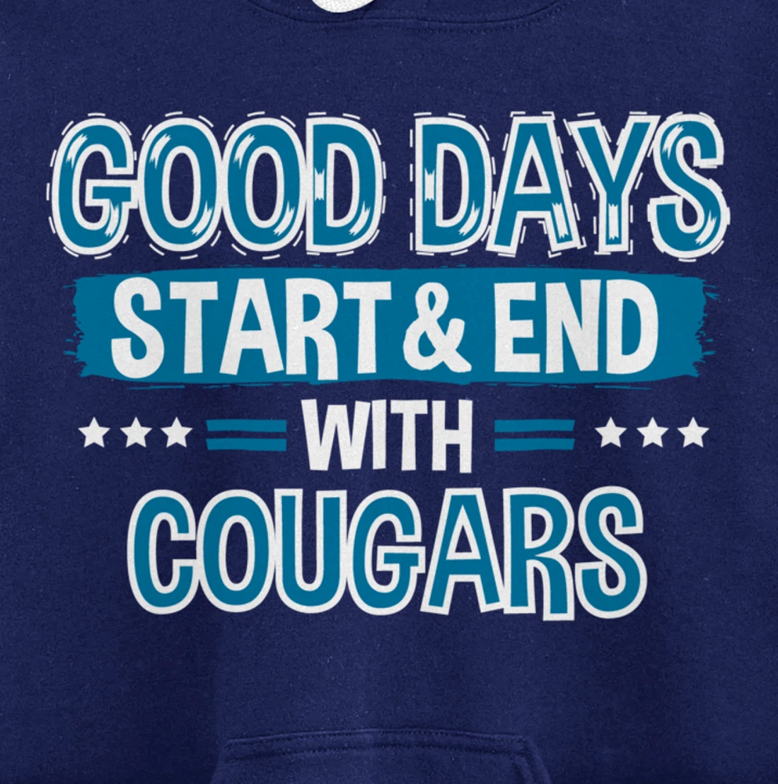 COUGARS Lover Clothes Animal Quote Gift Cougar Pullover Hoodie
