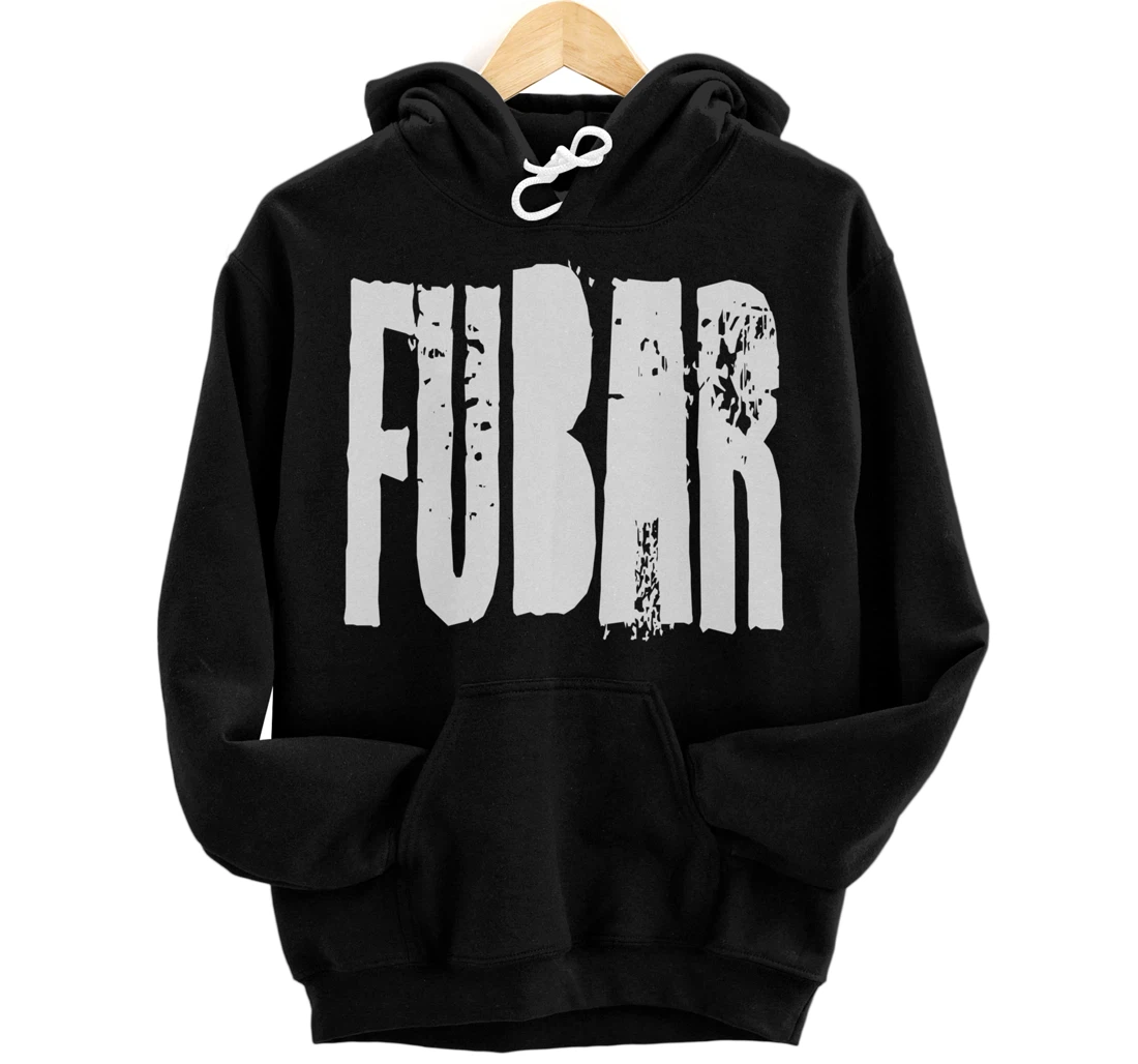 Fucked Up Beyond All Recognition Swearing Vintage Grunge Pullover Hoodie