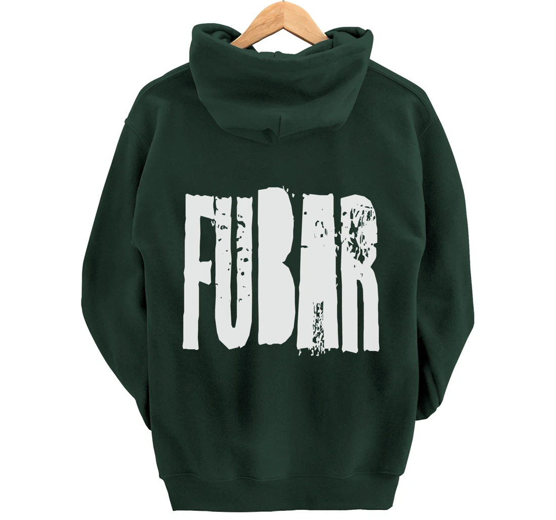 Fucked Up Beyond All Recognition Swearing Vintage Grunge Pullover Hoodie