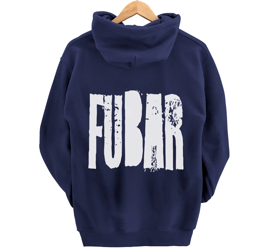 Fucked Up Beyond All Recognition Swearing Vintage Grunge Pullover Hoodie