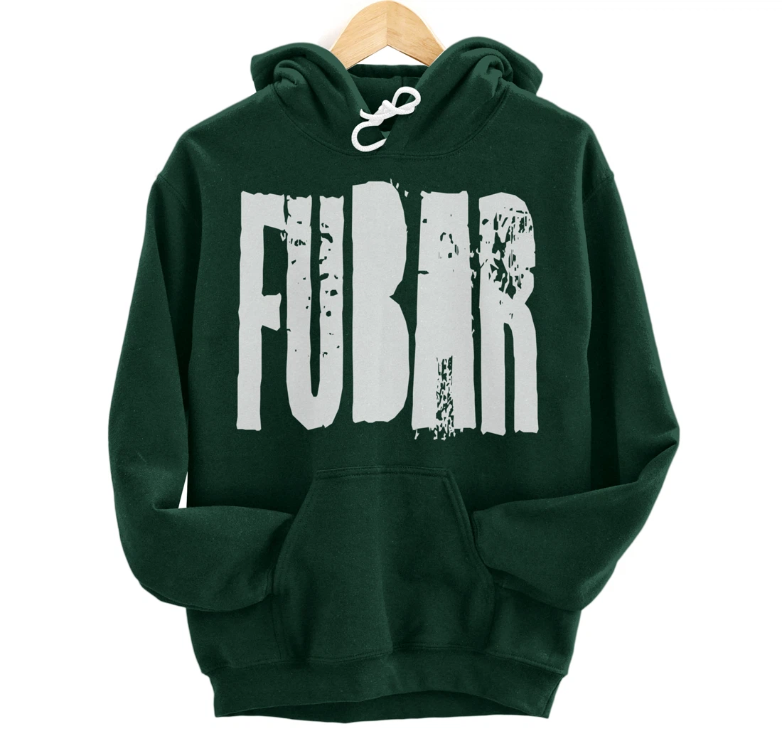 Fucked Up Beyond All Recognition Swearing Vintage Grunge Pullover Hoodie