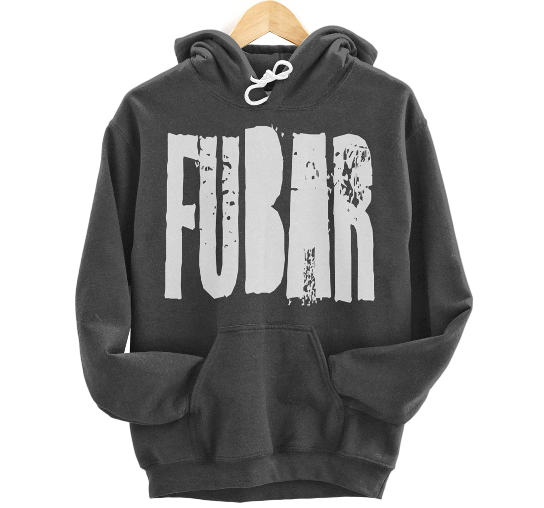 Fucked Up Beyond All Recognition Swearing Vintage Grunge Pullover Hoodie