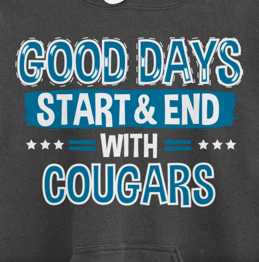 COUGARS Lover Clothes Animal Quote Gift Cougar Pullover Hoodie