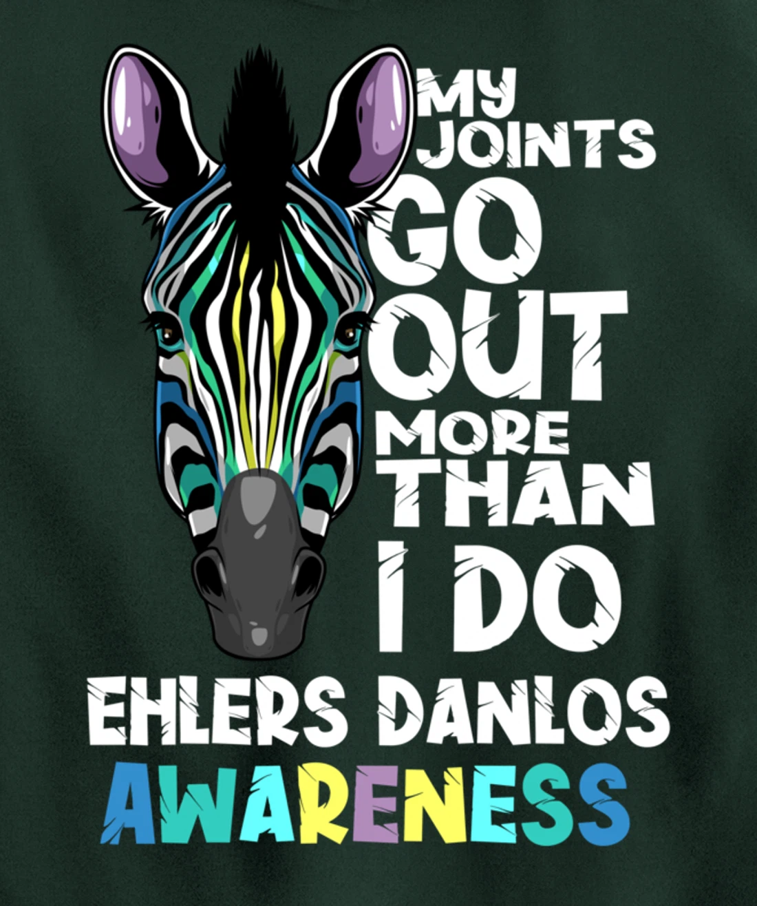 Funny Joints Go Out More Than I Do | Cute Ehlers Danlos Gift Pullover Hoodie