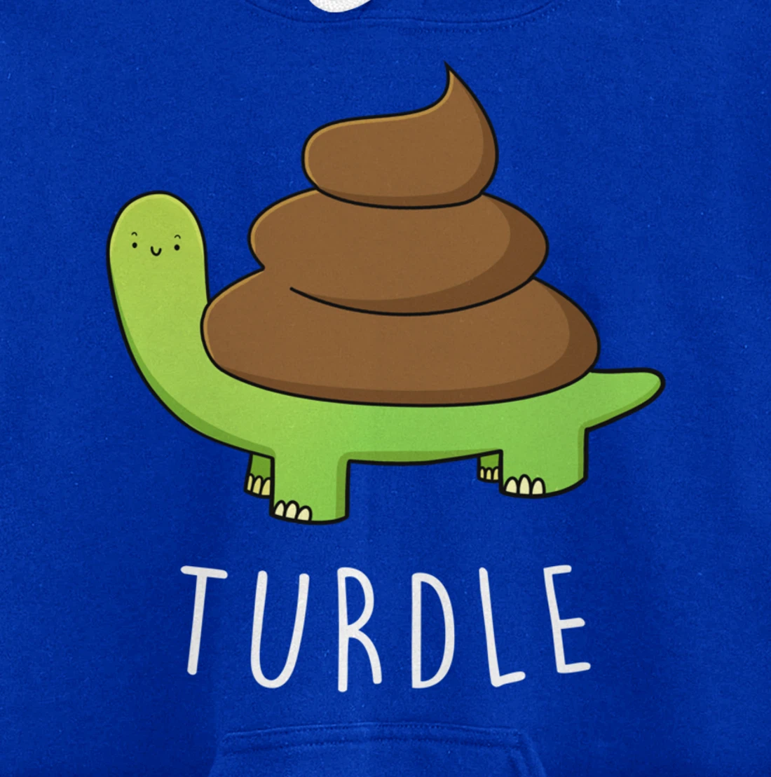 TURDLE Turtle Lover Poo Pun Graphic Humor Novelty Gag Gift Pullover Hoodie