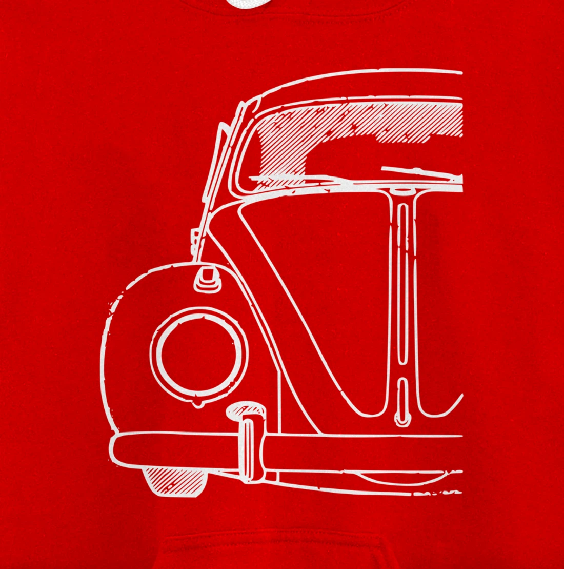 Retro Vintage Car Buggy Bug Auto California Love Pullover Hoodie