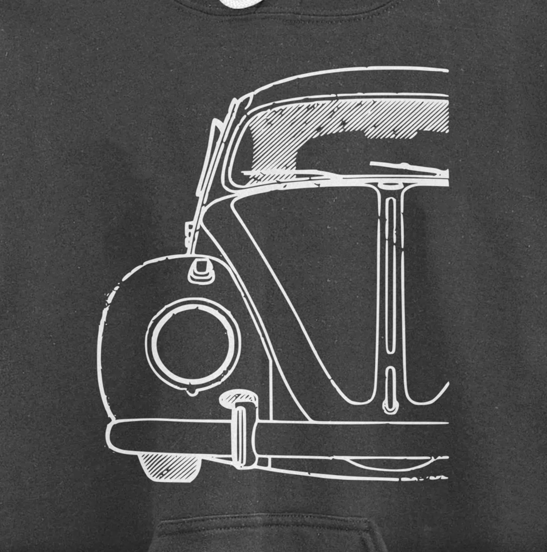Retro Vintage Car Buggy Bug Auto California Love Pullover Hoodie