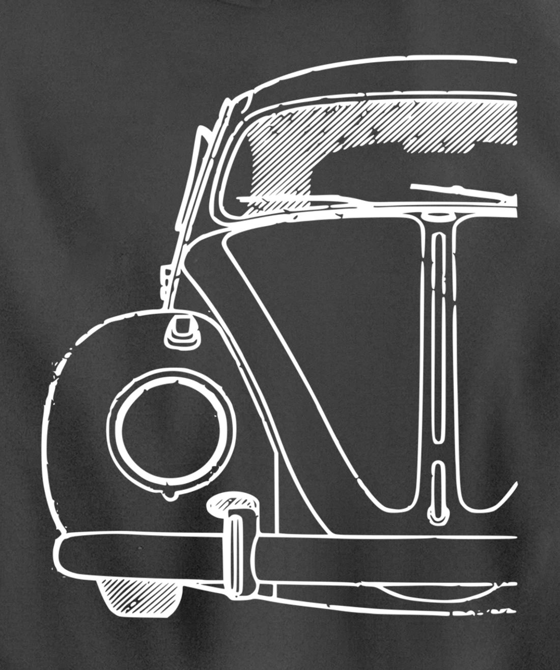 Retro Vintage Car Buggy Bug Auto California Love Pullover Hoodie