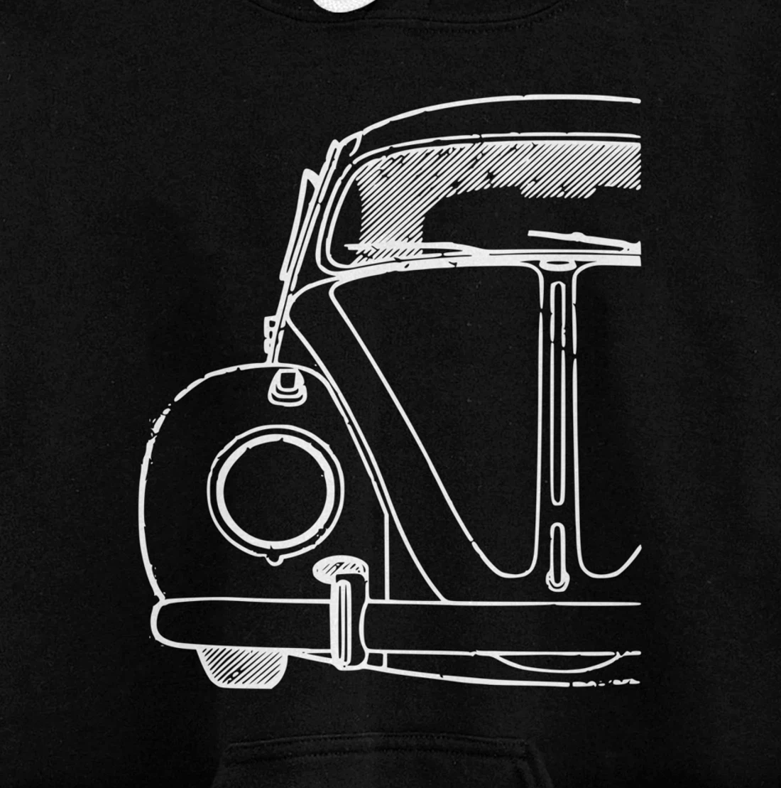 Retro Vintage Car Buggy Bug Auto California Love Pullover Hoodie
