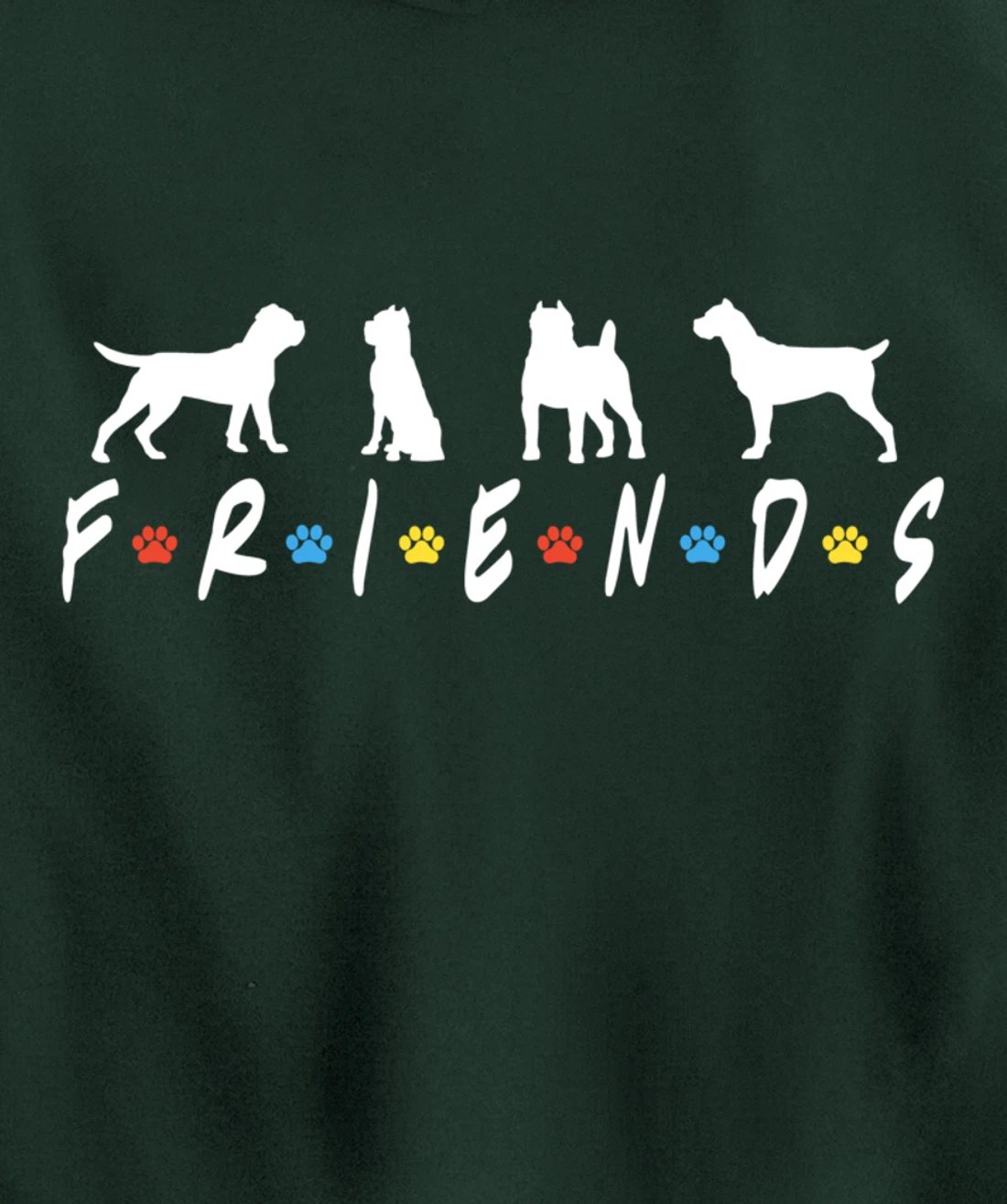 Retro Cane Corso Dog Friends Crewneck, Cane Corso Dog Lover Pullover Hoodie